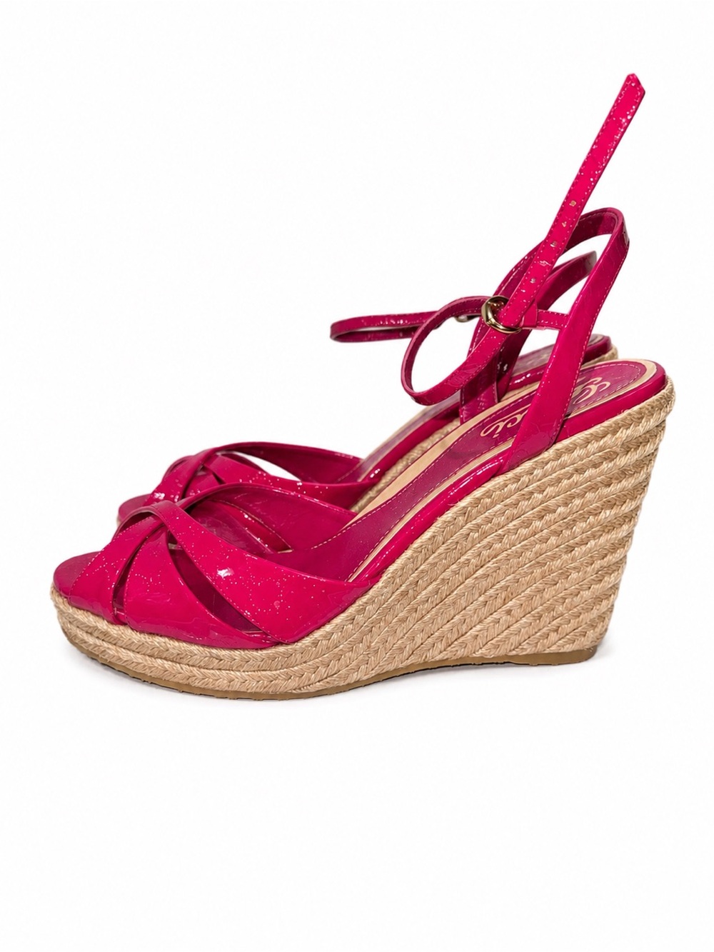 Pink Gucci Wedge Espadrille Sandals - Women